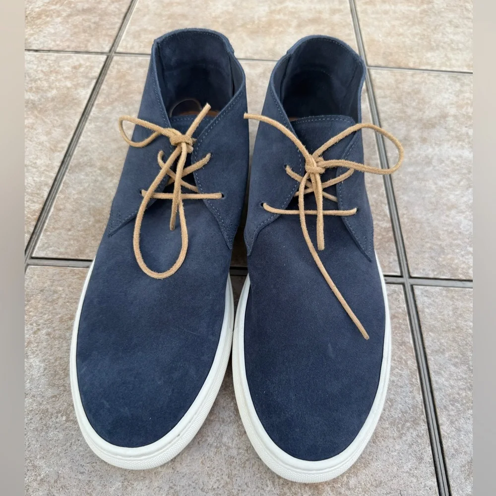 Sid Mashburn Men's Navy Suede Chukka Boots